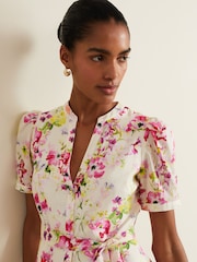 Phase Eight Cream Velma Cotton Mini Dress - Image 5 of 7