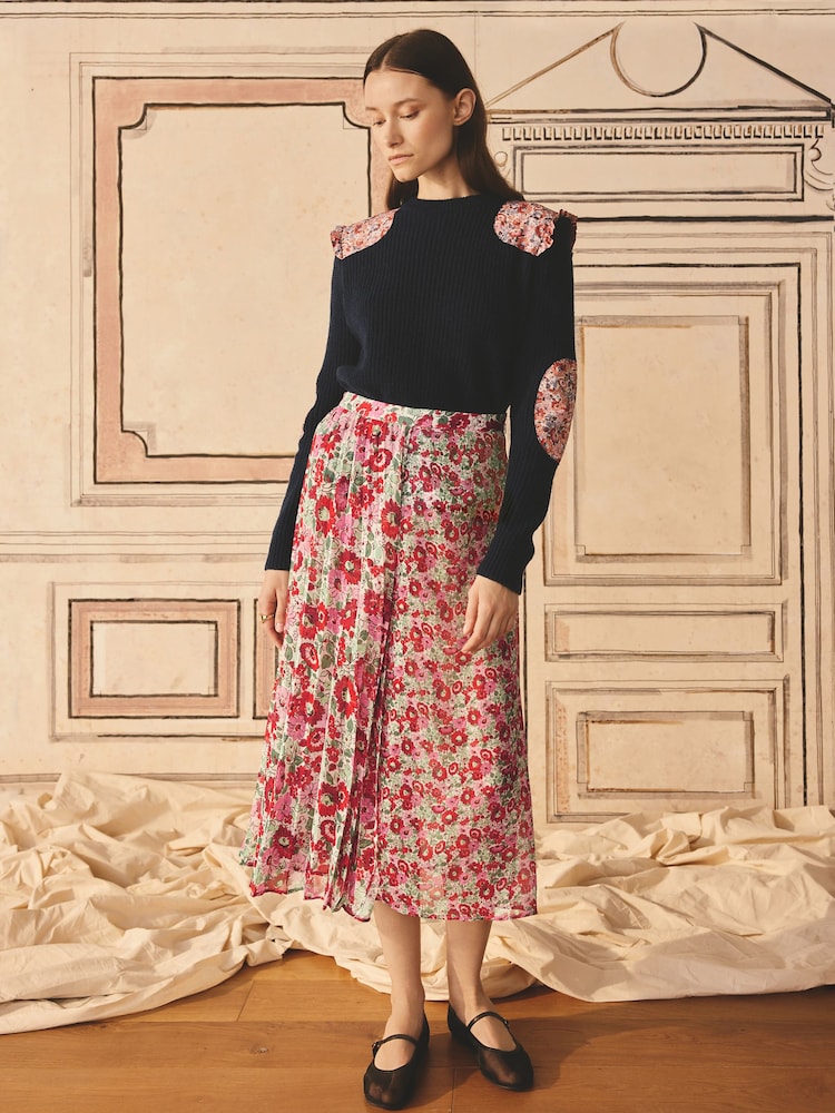 Cath Kidston Archive Ditsy Pleated Skirt - Image 1 of 5