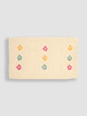 JoJo Maman Bébé Cream Cable Knitted Neck Cosy Scarf - Image 1 of 3