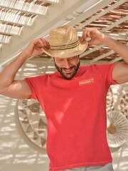 FatFace Red Surf Sketch T-Shirt - Image 2 of 8