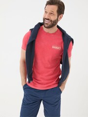 FatFace Red Surf Sketch T-Shirt - Image 3 of 8