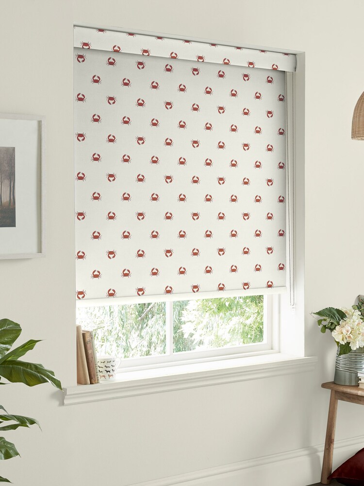 Sophie Allport White Crab Made to Measure Roller Blinds - Image 2 of 6