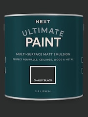 Chalky Black Ultimate Multi-Surface 2.5L Paint - Image 2 of 5