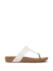 FitFlop Iqushion Leather Toe Post Sandals - Image 1 of 4