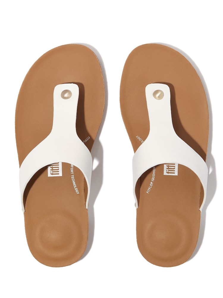 FitFlop Iqushion Leather Toe Post Sandals - Image 4 of 4