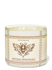 Bath & Body Works Backyard Honeysuckle 3-Wick Candle 14.5 oz / 411 g - Image 1 of 1