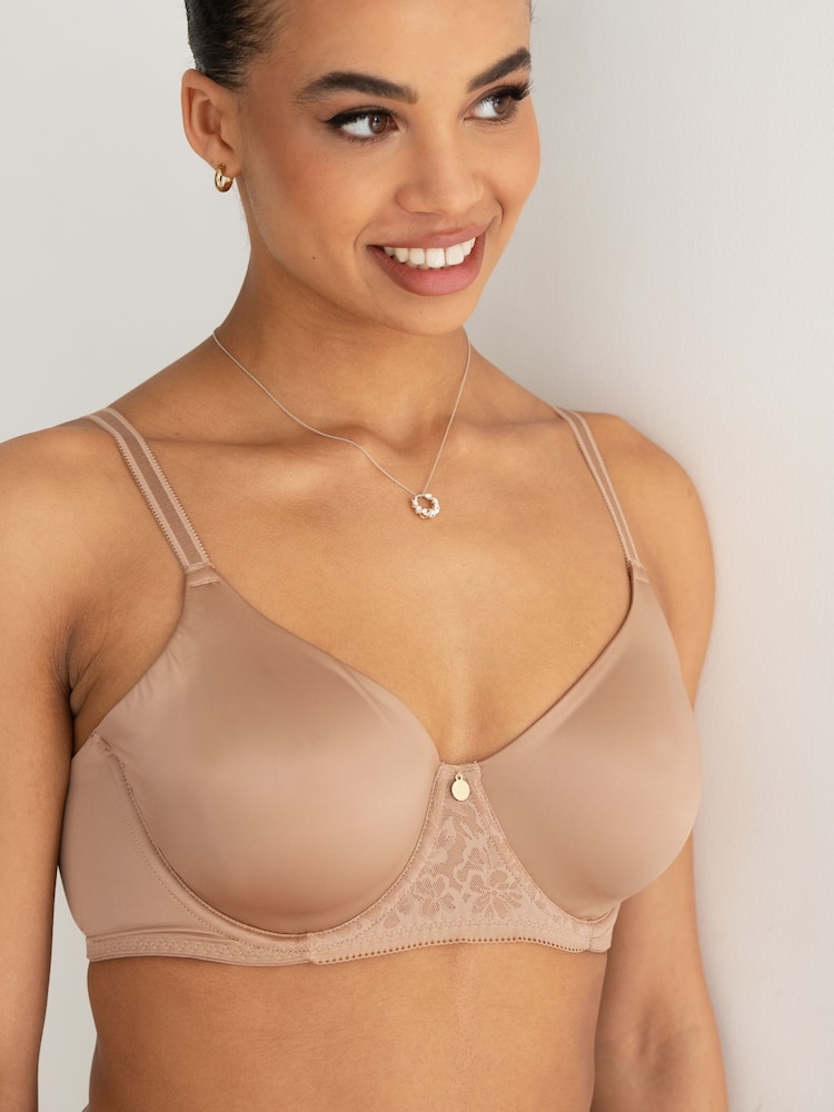 Pour Moi Nude Effortless Non Padded Underwired Double Layer Moulded Bra - Image 1 of 4