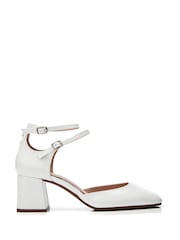 Moda in Pelle Daziah Square Toe Block Multi Strap Heels - Image 1 of 5