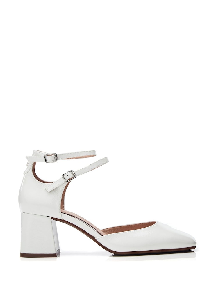 Moda in Pelle Daziah Square Toe Block Multi Strap Heels - Image 1 of 5