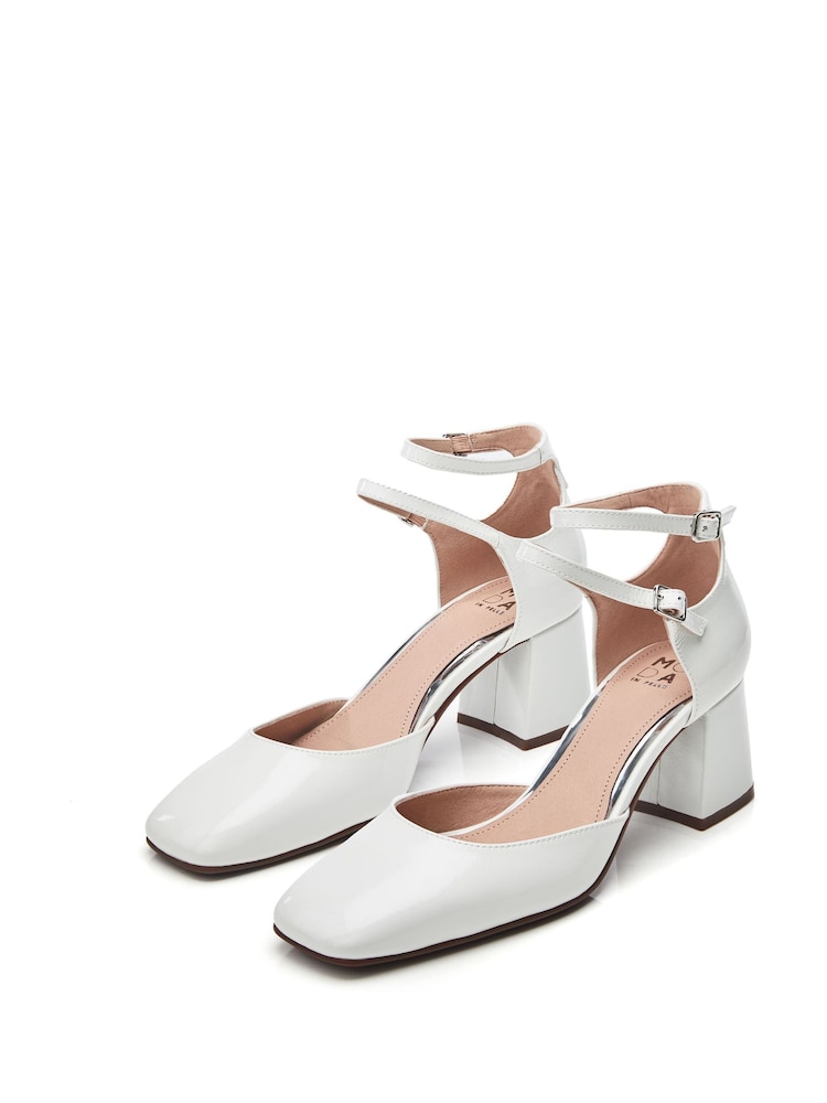 Moda in Pelle Daziah Square Toe Block Multi Strap Heels - Image 3 of 5