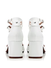 Moda in Pelle Daziah Square Toe Block Multi Strap Heels - Image 4 of 5