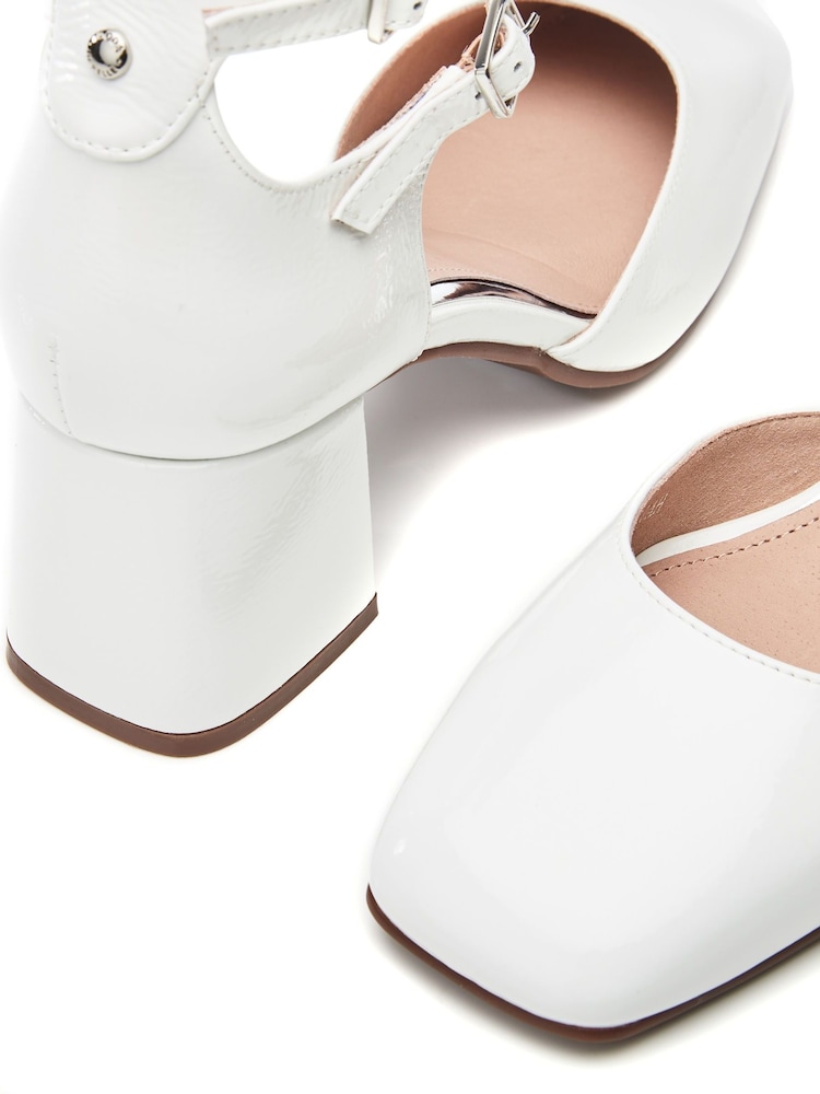 Bela - Moda in Pelle Daziah Square Toe Block Multi Strap Heels - Slika 5 iz 5 Bela - Moda in Pelle Daziah Square Toe Block Multi Strap Heels - Slika 5 iz 5
