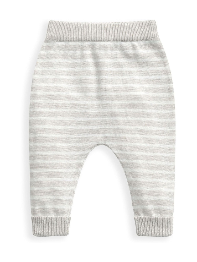 Mamas & Papas 2 Piece Cream Hello World 100% Cotton Knit Set - Image 5 of 5