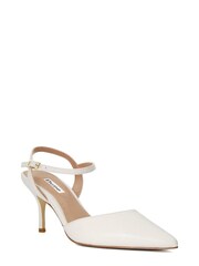 Dune London White Debate Y-Back Open Court Shoes - Image 1 of 4