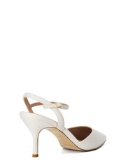 Dune London White Debate Y-Back Open Court Shoes - Image 2 of 4