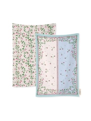 Cath Kidston Twin Flowers Tea 100% Cotton Towels Set Of 4 - Image 1 of 2