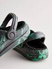 Black Marble Christmas Slipper Clogs - Image 5 of 6