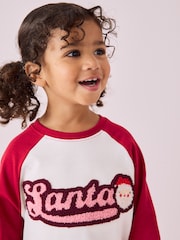 Red Santa Long Sleeve 100% Cotton T-Shirt and Flare Leggings Set (3mths-7yrs) - Image 4 of 8