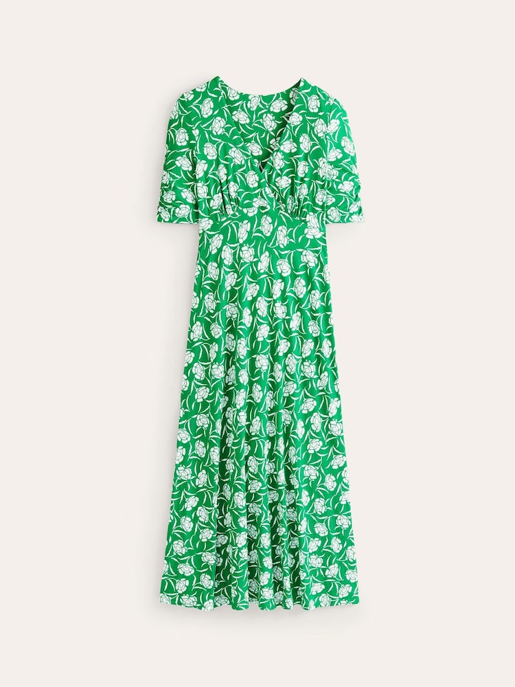 Boden Green Rebecca Jersey Midi Tea Dress - Image 5 of 5
