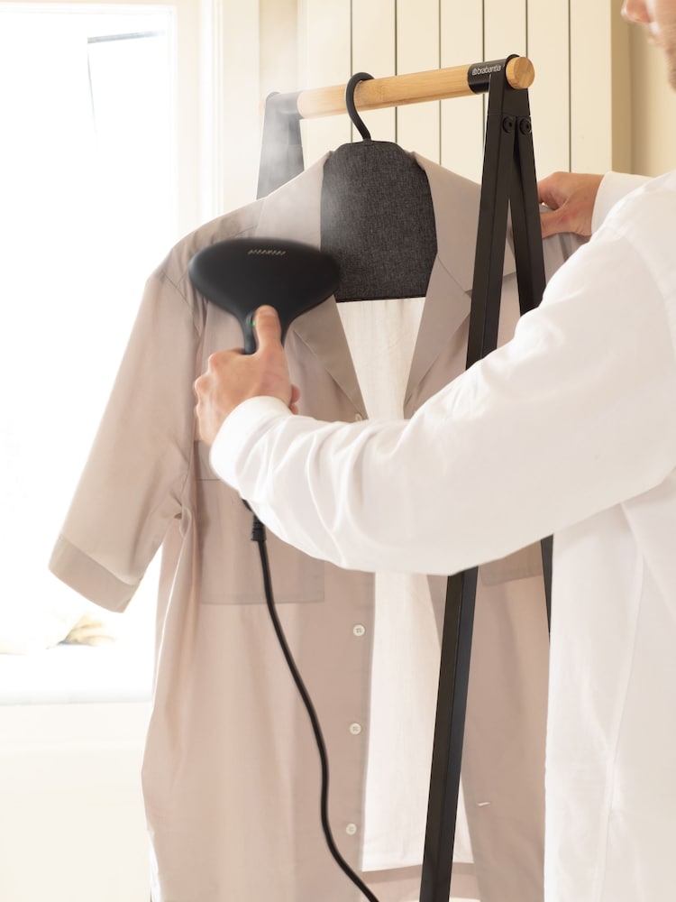 Brabantia Pepper Black Steam Clothes Hanger - Image 1 of 6