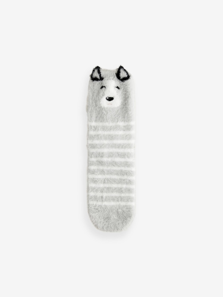 Szaro-biały Husky - Cosy Ankle Socks 2 Pack - Image 4 of 7
