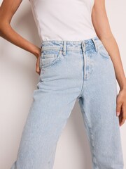 Bleach Blue Relaxed Bootcut 100% Cotton Jeans - Image 3 of 7