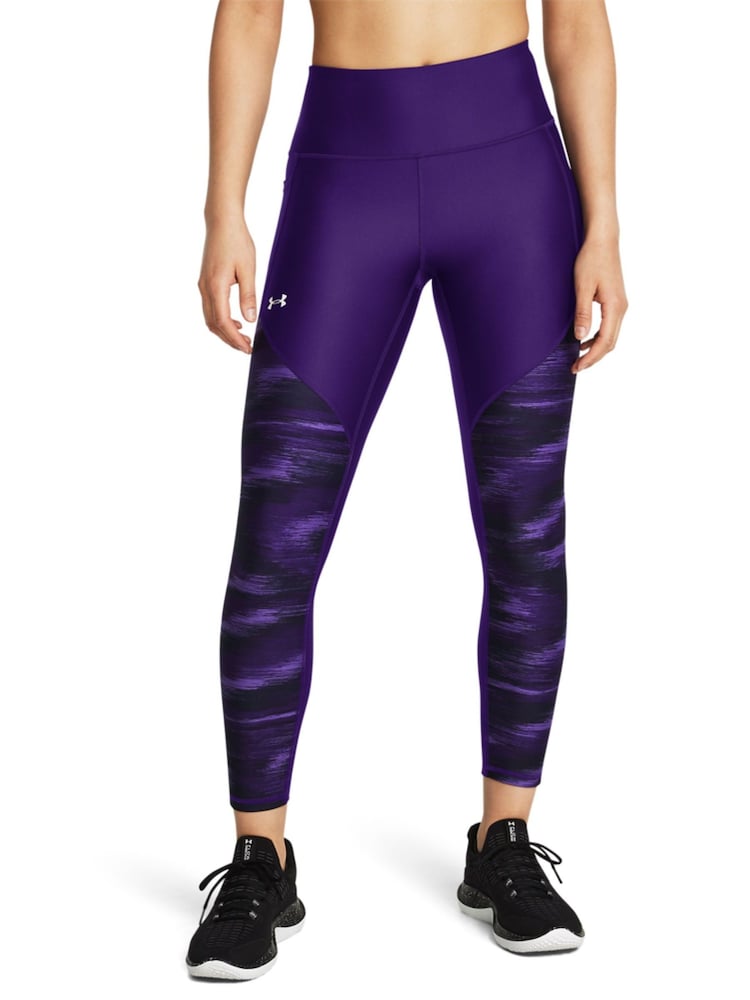 Lila - Under Armour Tech Print Panel knöchellange Leggings - Bild 1 von 6