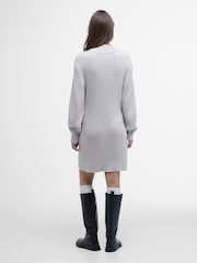Barbour® International 100% Cotton Franchesca Funnel Neck Ribbed Knit Dress - Image 3 of 7