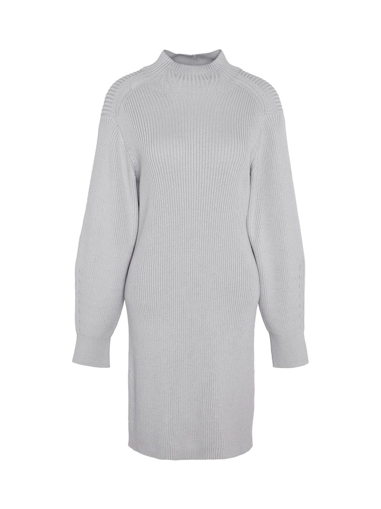 Barbour® International 100% Cotton Franchesca Funnel Neck Ribbed Knit Dress - Image 7 of 7