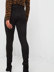 Joe Browns Black Our Favourite Suedette Leggings - Image 2 of 4