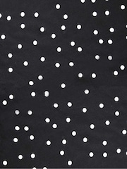 Live Unlimited Black Curve Petite Polka V-Neck Slip Dress - Image 4 of 5