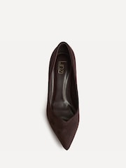 Brun - Linzi Sofia Bred passform V Cut Vamp Pumps - Bild 3 av 5