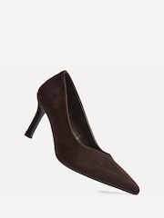 Brun - Linzi Sofia Bred passform V Cut Vamp Pumps - Bild 4 av 5