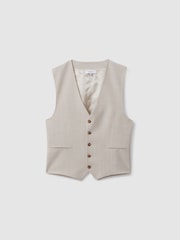 Gilet coupe slim à simple boutonnage Reiss Belmont W - Image 2 de 5