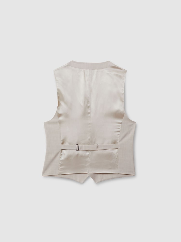 Gilet coupe slim à simple boutonnage Reiss Belmont W - Image 4 of 5