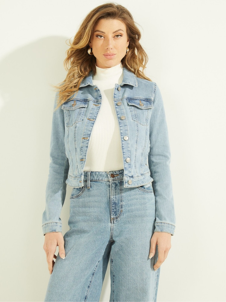 Guess Light Blue Denim Jacket - Image 1 of 5