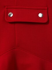 Reiss Red Fion 9-13 yrs Fit-and-Flare Pocket Detail Dress - Image 5 of 5