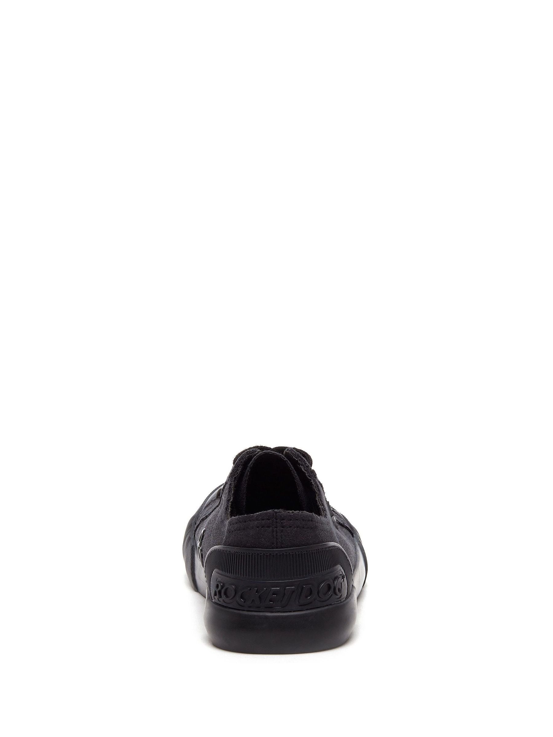 Buy Rocket Dog Black Jazzin Cotton Canvas Trainers from Next Romania