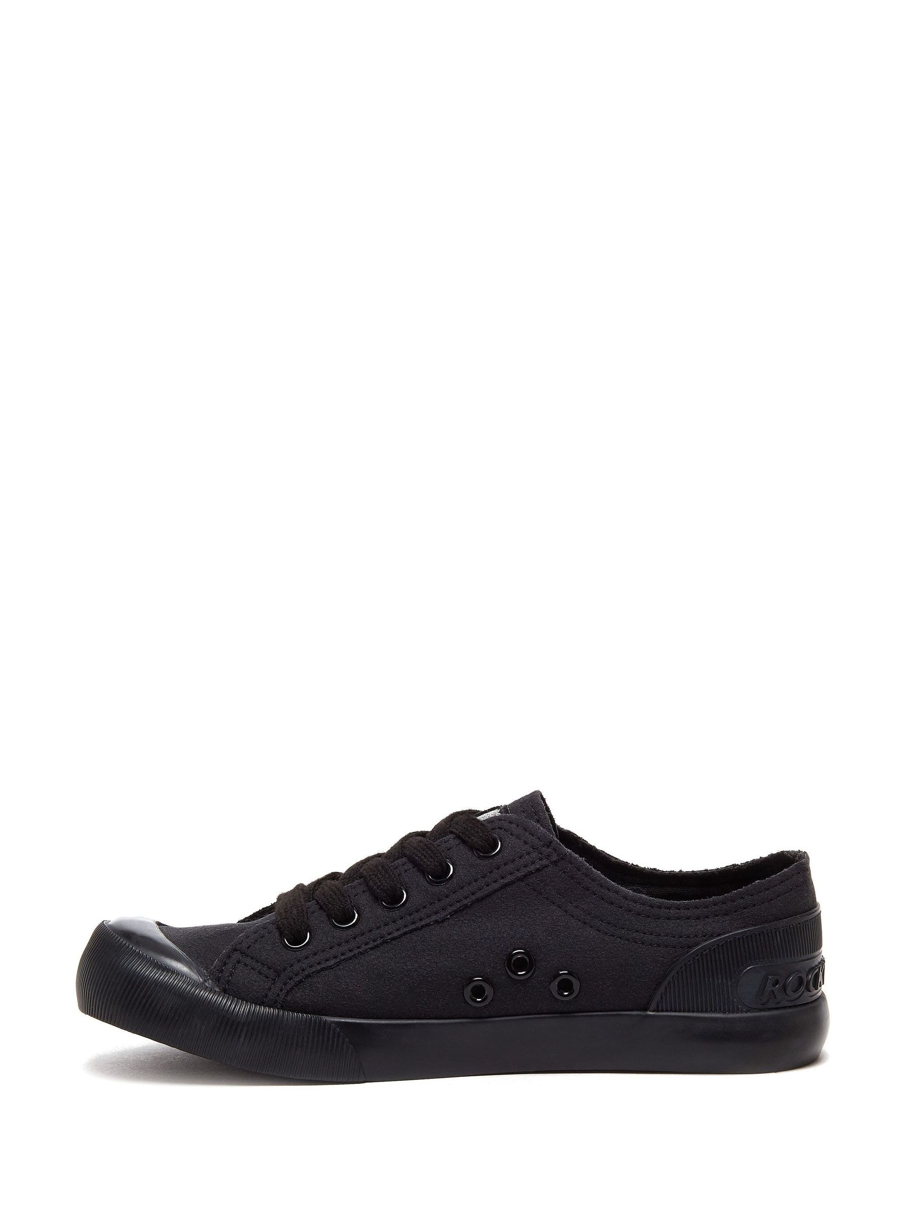 Buy Rocket Dog Black Jazzin Cotton Canvas Trainers from Next Romania