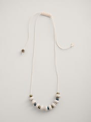 Seasalt Cornwall White Rushes Beaded Necklace - Image 1 of 4