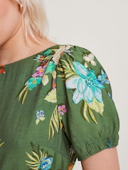 Monsoon Green Zafia Tiered Dress - Image 2 of 5