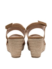 Dunlop Brown Wedge Open Toe Sandals - Image 3 of 4