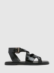 Schuh Tide Croc Flat Sandals - Image 1 of 4