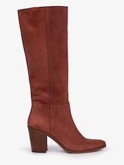 Penelope Chilvers Navette Slouch Suede Rust Brown Boots - Image 5 of 7