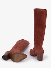 Penelope Chilvers Navette Slouch Suede Rust Brown Boots - Image 6 of 7