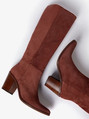 Penelope Chilvers Navette Slouch Suede Rust Brown Boots - Image 7 of 7