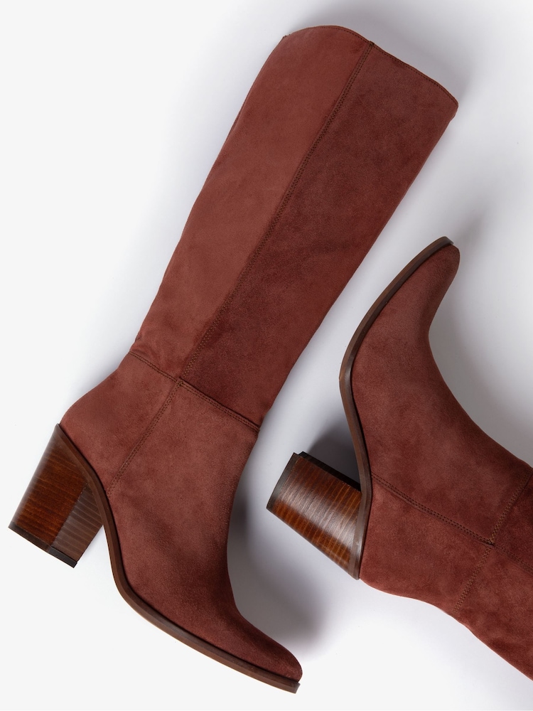 Penelope Chilvers Navette Slouch Suede Rust Brown Boots - Image 7 of 7