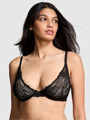 Victoria's Secret PINK Black Plunge Lace Bra - Image 1 of 3