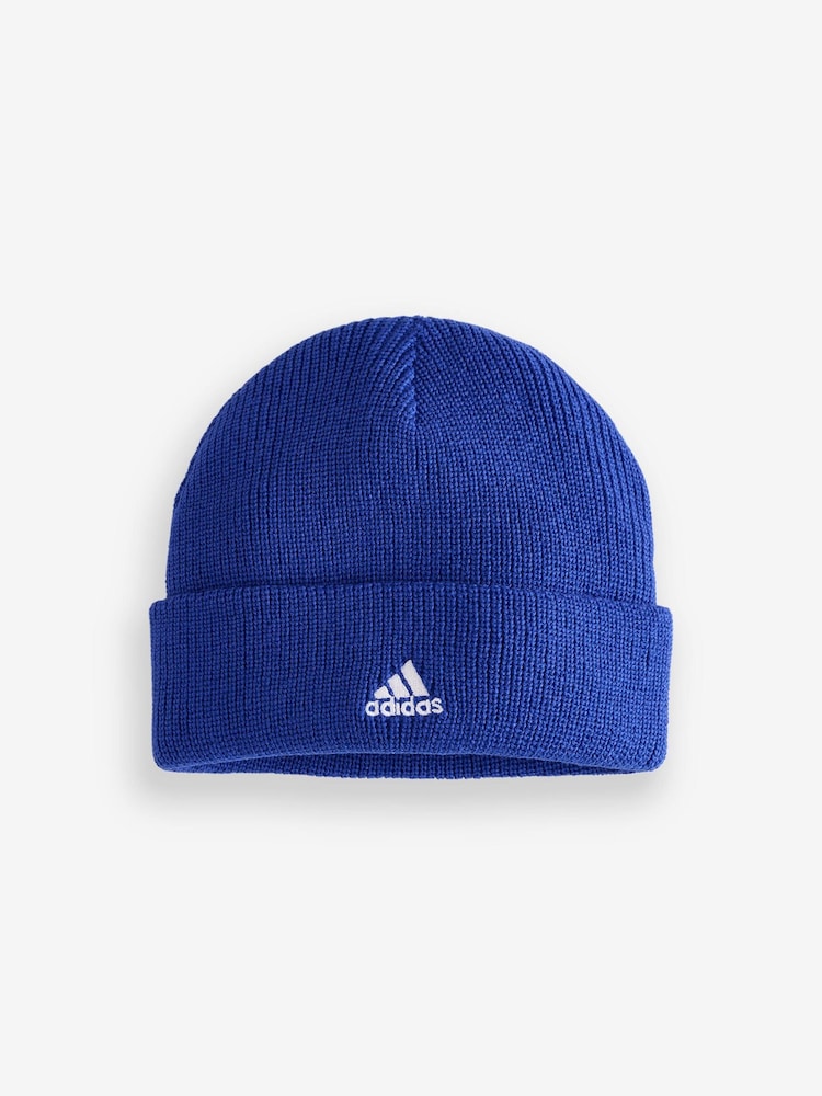 adidas Blue Beanie Winter Hat - Image 1 of 1