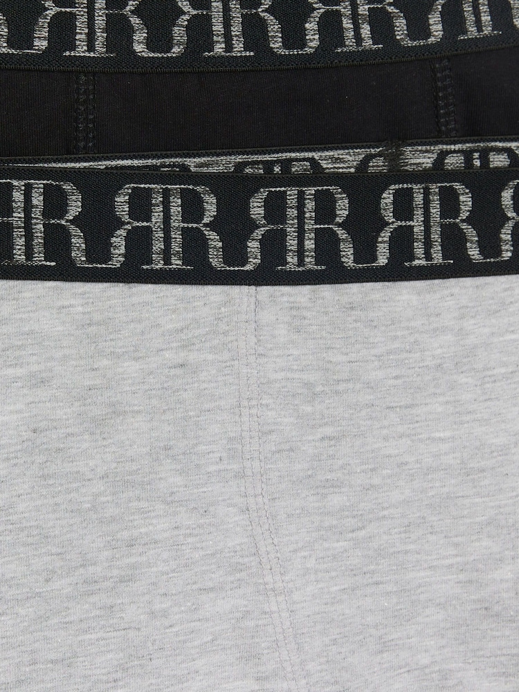 אפור מלאנז' - River Island מארז של 5 זוגות תחתוני בוקסר בצביעת מלאנז', בנים, %100 כותנה - תמונה 2 מתוך 3
